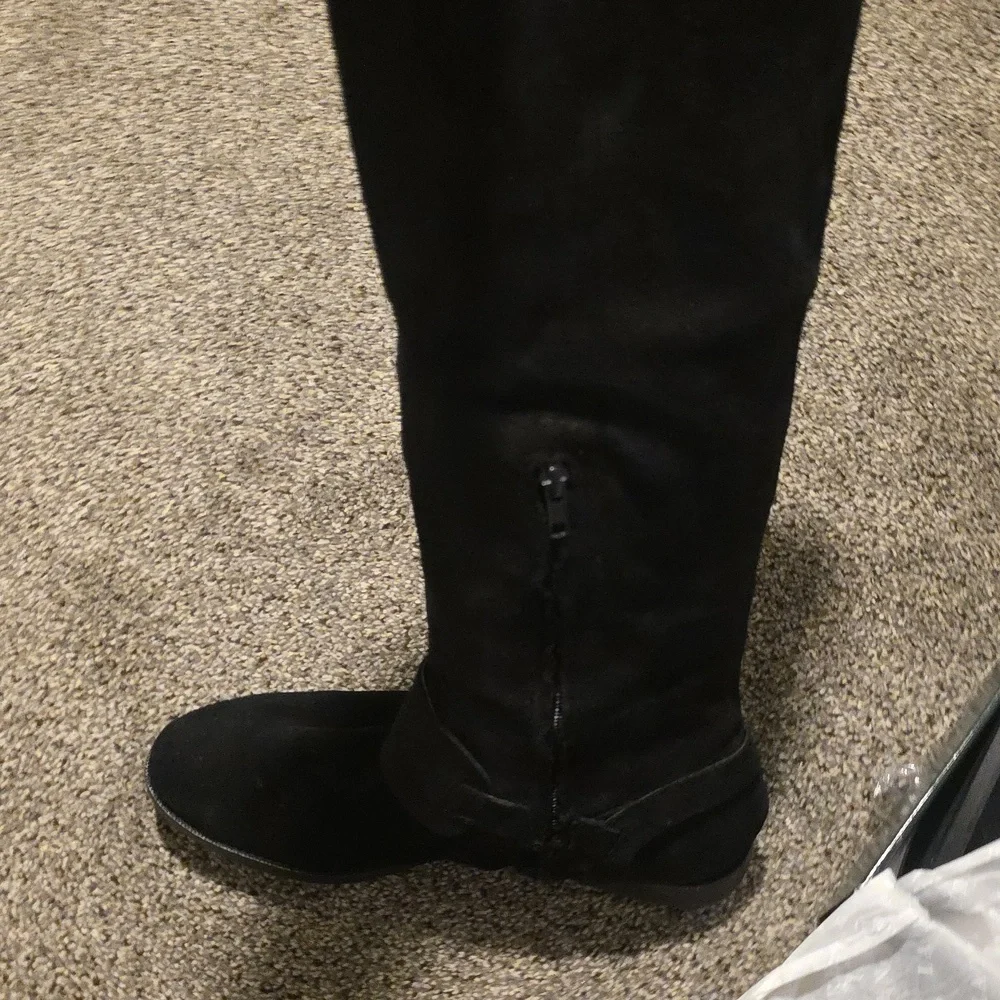 Pre-owned Above The Knee Ralph Lauren Suede Boots Sz 10m